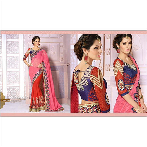 Embroidery Georgette Saree