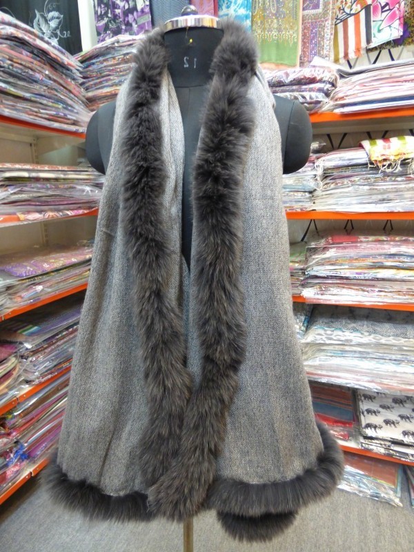 Faux Fur Shawl