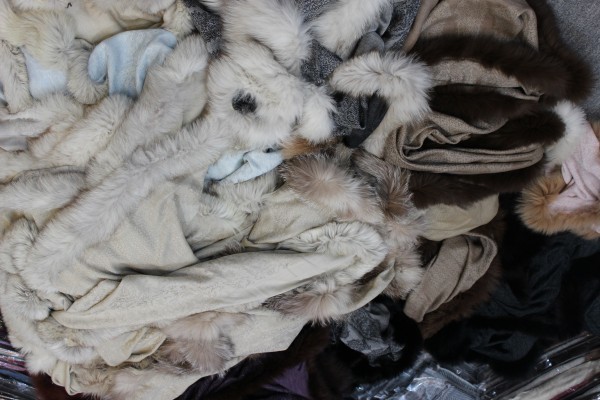 100% Cashmere Fox Fur Four Side shawls 