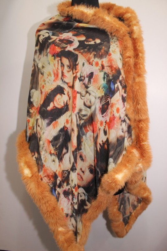 Rabit Fur Shawl