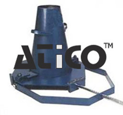 Slump Test Apparatus - Steel, 30cm Height, 20cm Base Diameter | Consistency Check, Aggregate Size, Easy Transport