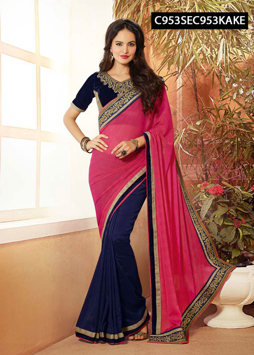 Attractive Heavy Georgette Saree