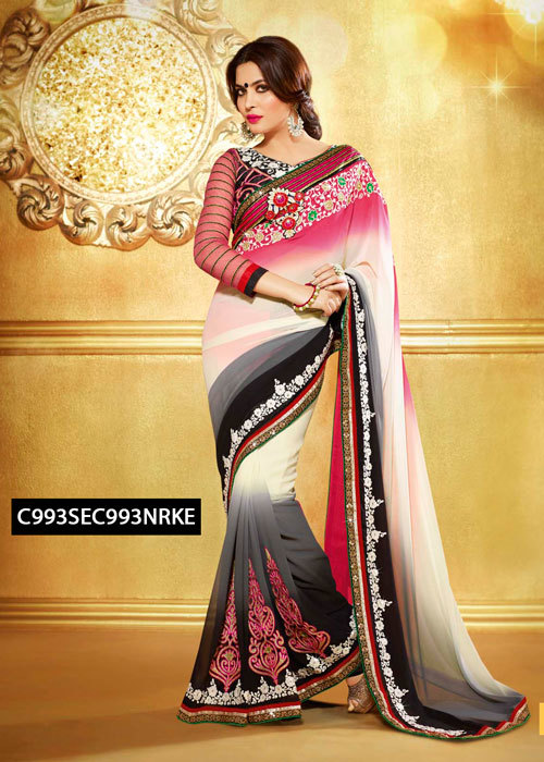 Embroidered Saree