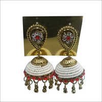 Imitation Pearl Pendant Set - Imitation Pearl, 2x1 Cm, White | Adorable Design, Elegant Patterns, Glossy Finish, Attractive Look