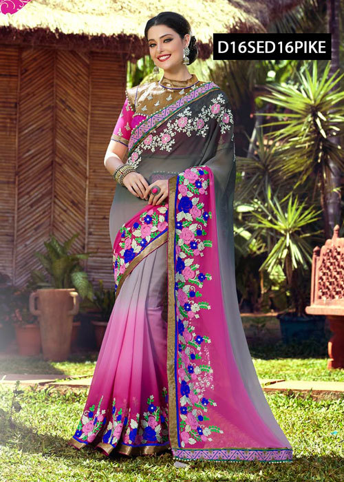 Weaving Georgette Saree