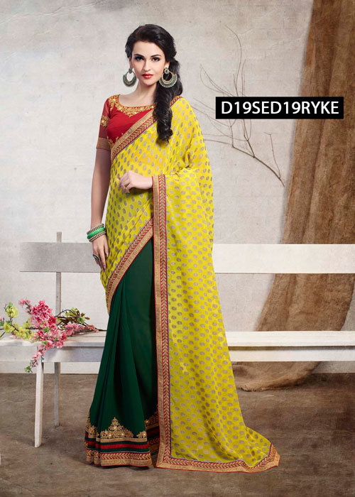 Embroidered Saree