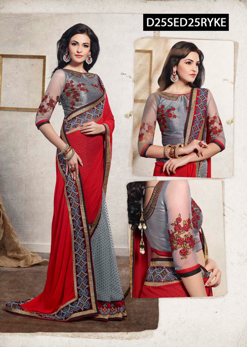 Attractive Georgette Fancy Saree