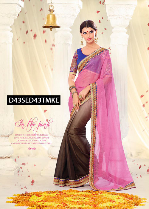 Embroidered Cotton Saree