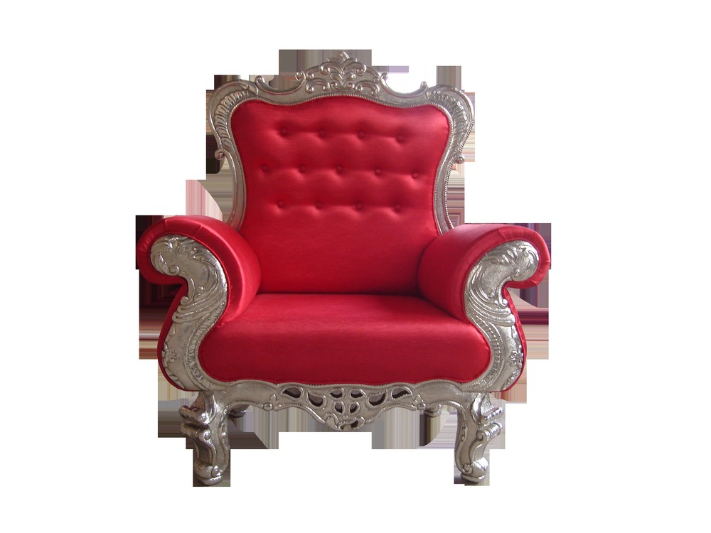 Metal Thrones - Wood Leather, Varied Dimensions, Red | Royal Design, Elegant Style, High Comfort, Durable Build, Luxury Seating