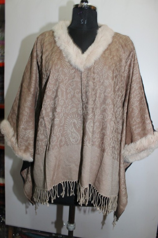 Boiled Wool WIth Fur Kaftan
