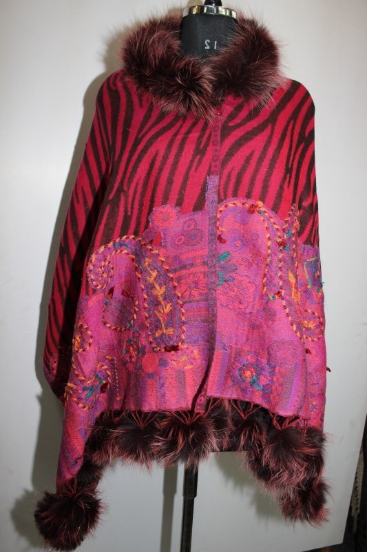 Boiled Wool With Caller Fox Fur with Pompom