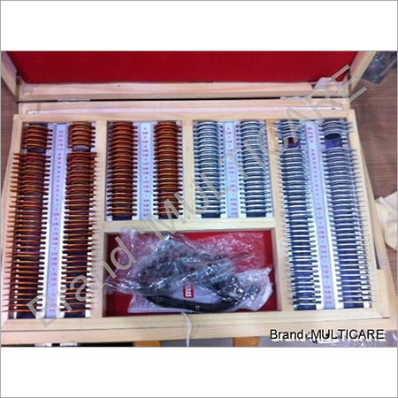 Metal Trial Lens Set Wooden Case