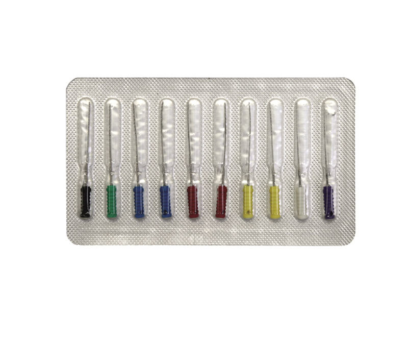 REMERS - High Quality Steel, Multicolored Handle, 10 Pieces | Square Cross-Cut Tip, Sharp Edges, Smooth Cutting, Improved Retention
