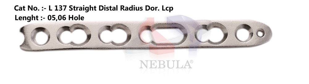 Straight Distal Radius Dorsal Locking Plate