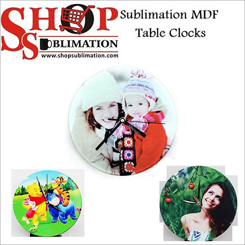 Sublimation MDF Wooden Table Clocks