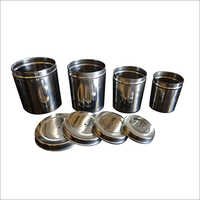 Stainless Steel Canister Set - Multiple Sizes, Leak Proof Lid , Easy To Clean, Airtight Seal, Elegant Design, Lustrous Finish, Durable Material