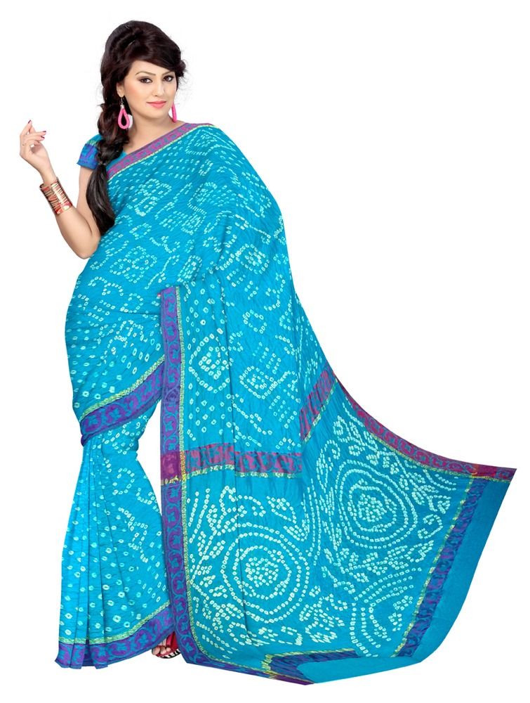 Bandhani Art Dupion Saree