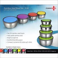 Stainless steel bowl set (Set of 4)