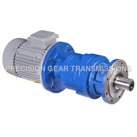 Blue Flange Mounted Planetary Geared Motor