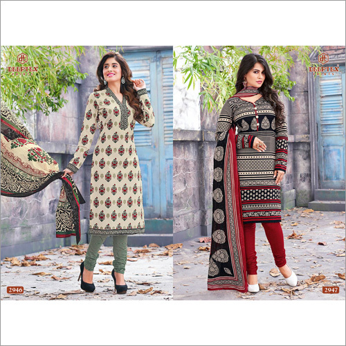 Untiched Ladies Cotton Dress Material