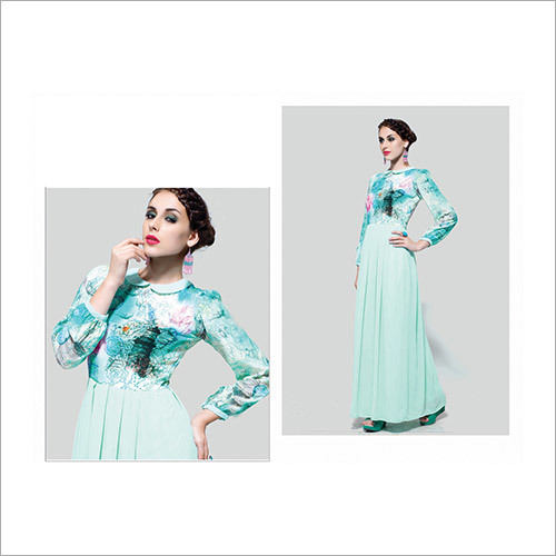 Crepe and Georgette,designer suit