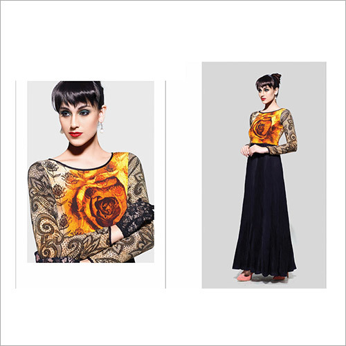 Crepe and Georgette,designer suit