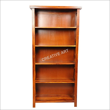 Wooden Houston Bookcases - Shesham Wood with Teak Finish | Termite Resistant, Elegant Polished Design, Spacious Shelves for Indoor Use