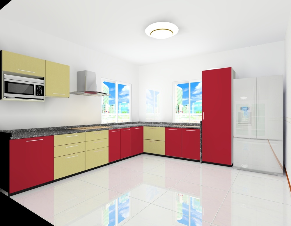 L Shaped Modular Kitchen