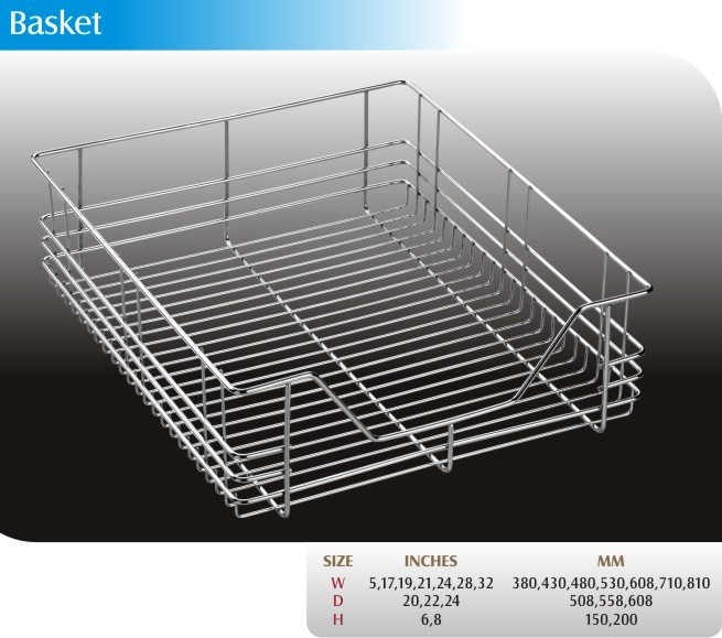 Stainless Steel Pull Out Basket