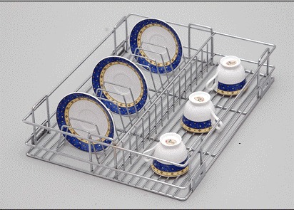 SS Cup Saucer Basket