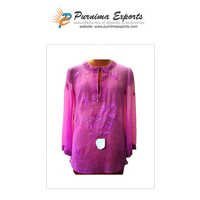 Washable Embellished Chiffon Blouses Tops