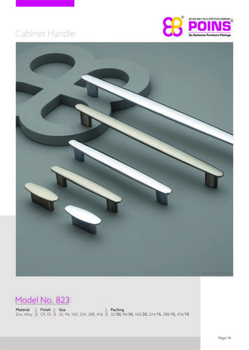 White Metal Cabinet Handle