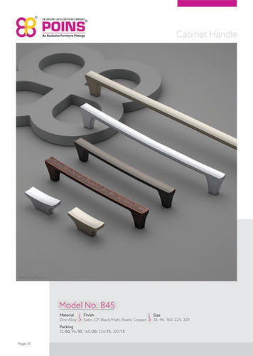 Zinc Alloy Cabinet Handles