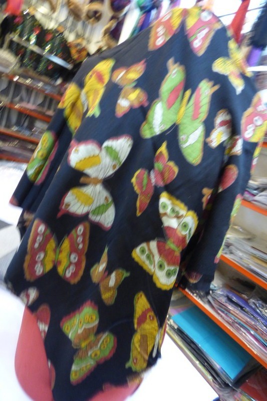 Butterfly Print Silk Stole