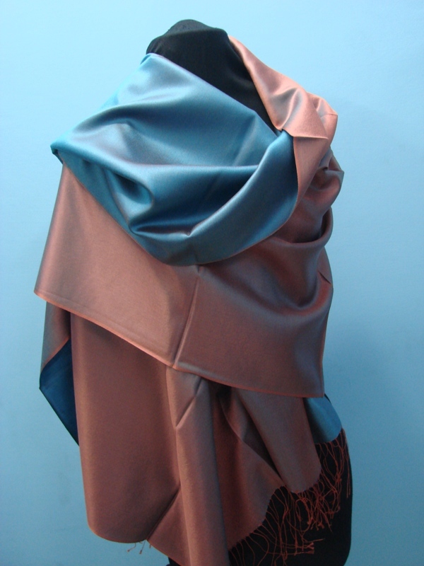 Silk Plain Reversable Stole 