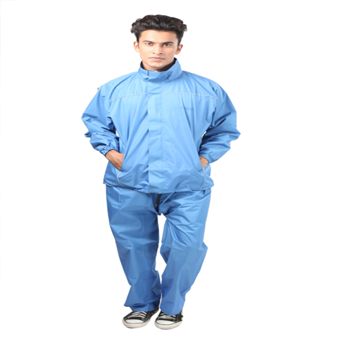 Rain fun Reversible Gents Rain Suit - Polyester, Multiple Sizes, Blue | Water Resistant, Reversible, Comfortable, Stylish, Durable, Lightweight