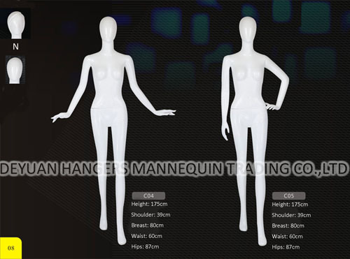 Gloss White Female Mannequin Age Group: Adults
