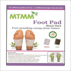 Mtmm Foot Patch - Plant Textile 10x10 Cm White | Pain Relief, Improved Sleep, Blood Circulation, Easy Use