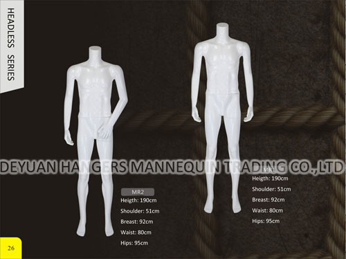 Male Headless Mannequin Age Group: Adults