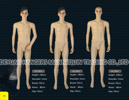 Male Flesh Tone Mannequin Age Group: Adults