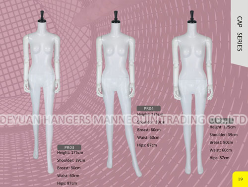 Female Mannequin Glossy & Adjustable Hands With Cap