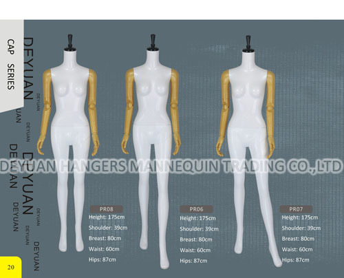 Female Mannequin Glossy & Adjustable Hands With Cap