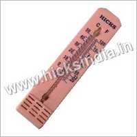 Indoor-outdoor Thermometer - Plastic Construction, Wall-mounted Design, Pink Color | Compact Size, Manual Operation, Portable Use, Battery Powered