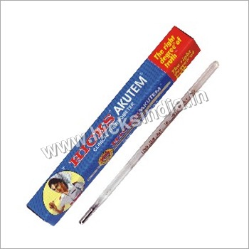 White Analog Clinical Thermometer