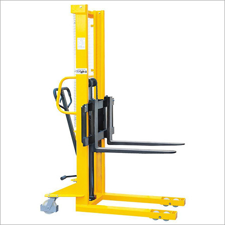 Hydraulic Stacker - Premium Quality Steel, Easy Operation, Corrosion Resistance, 6 Months Warranty | High Performance, Flawless Finish, Floor Lock Brakes