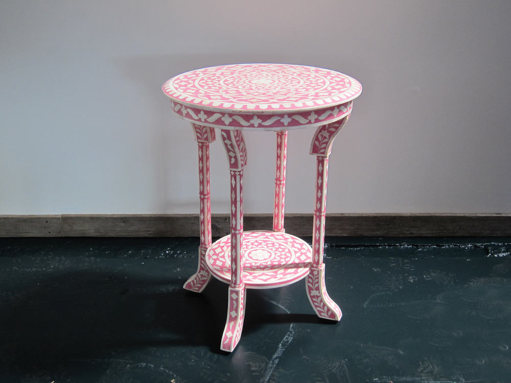 Bone Inlay Stool