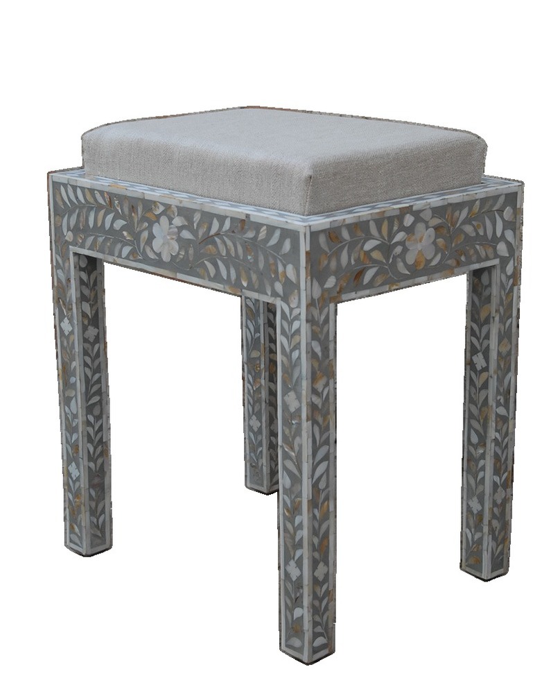 Bone Inlay Stool