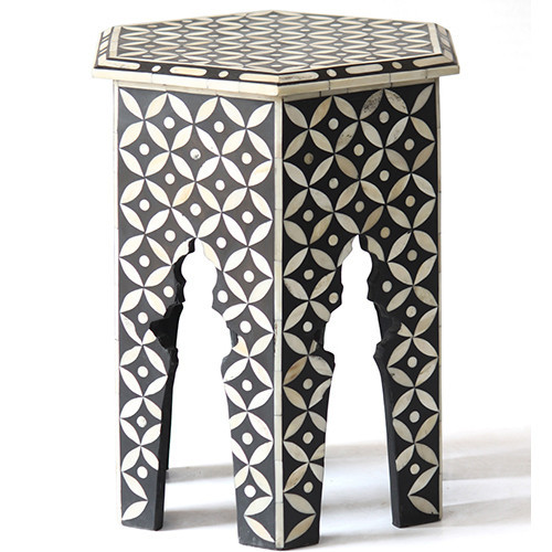 Bone Inlay Stool