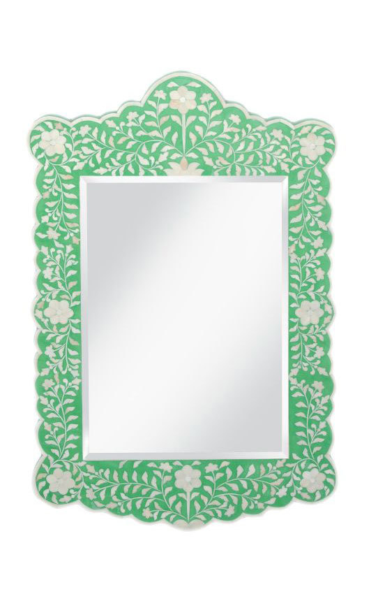 Bone Inlay Mirror Frame