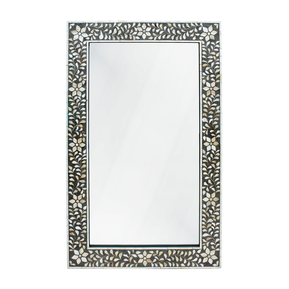 Bone Inlay Mirror Frame